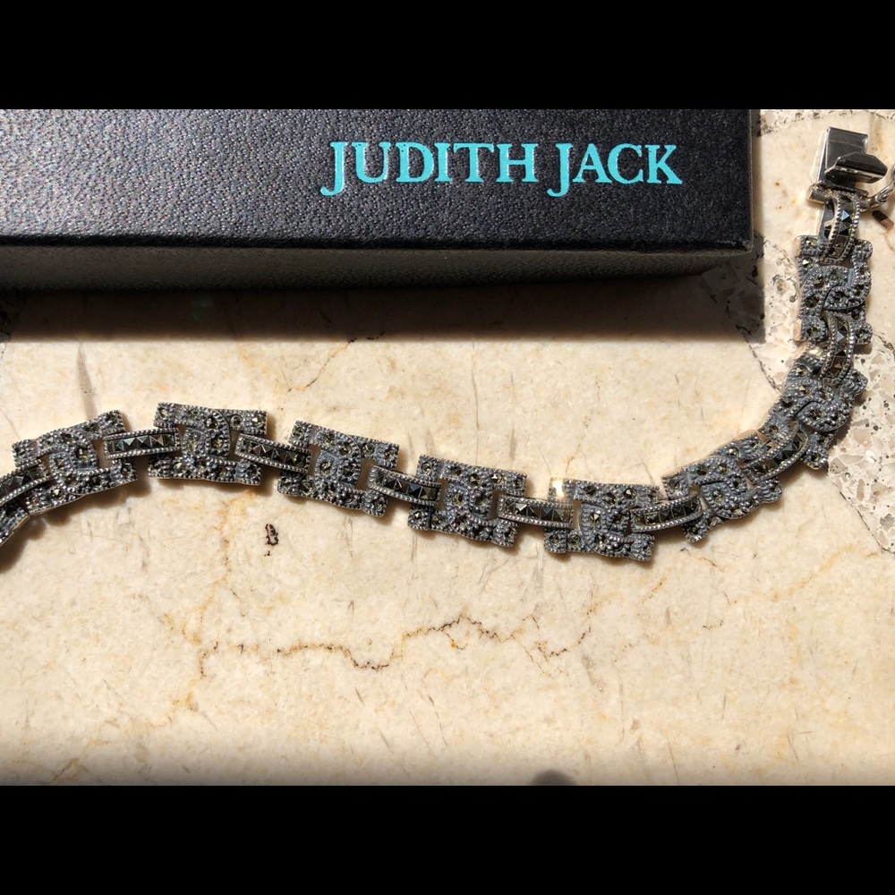 Judith Jack Marcasite Linked Bracelet
